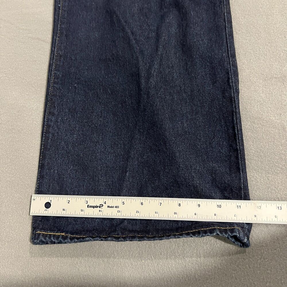 Levi's XL Baggy Straight Jeans Women's 29 X 29 Blue Denim Dark Wash 5-Pockets - Picture 12 of 14